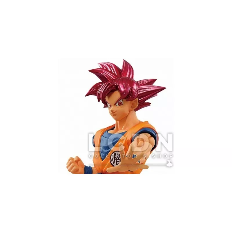 Dragon Ball Z Dokkan Battle Collab 2022 Goku SSJ GOD Statue Vol. 1 18cm