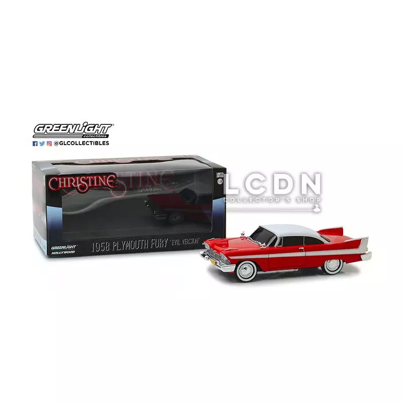 Christine 1958 Plymouth Fury Evil Version vitres teintées 84082 1/24