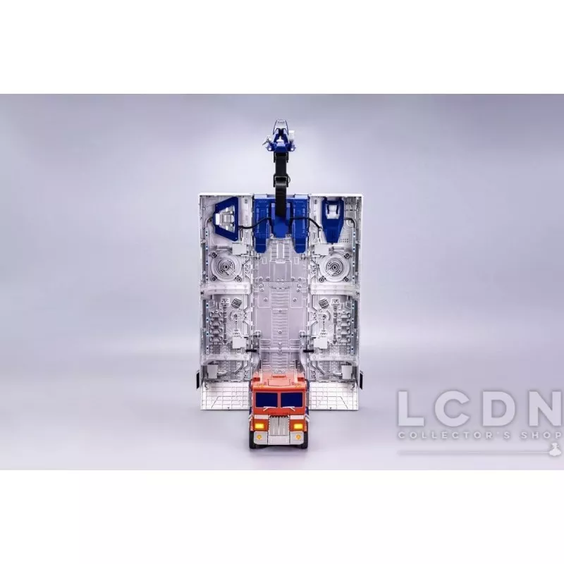 Transformers Action Figurine Robot Auto-Transformable Interactif Optimus Prime Flagship Trailer Kit 91cm