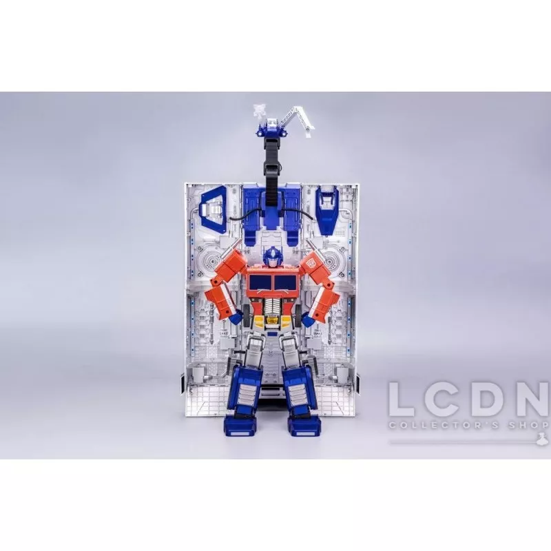 Transformers Action Figurine Robot Auto-Transformable Interactif Optimus Prime Flagship Trailer Kit 91cm