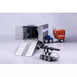 Transformers Action Figurine Robot Auto-Transformable Interactif Optimus Prime Flagship Trailer Kit 91cm