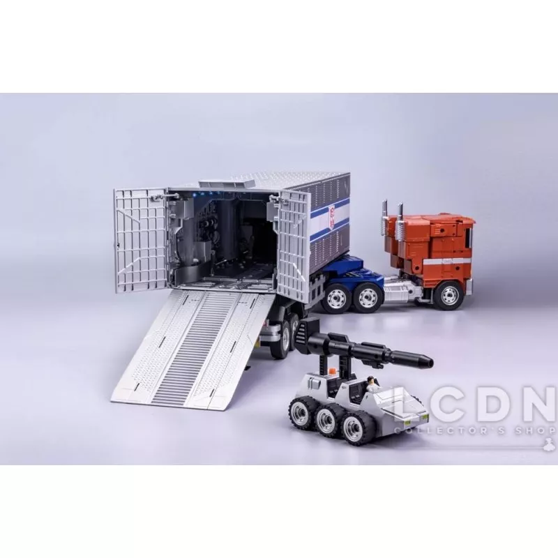Transformers Action Figurine Robot Auto-Transformable Interactif Optimus Prime Flagship Trailer Kit 91cm