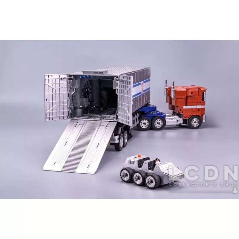 Transformers Action Figurine Robot Auto-Transformable Interactif Optimus Prime Flagship Trailer Kit 91cm