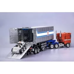 Transformers Action Figurine Robot Auto-Transformable Interactif Optimus Prime Flagship Trailer Kit 91cm