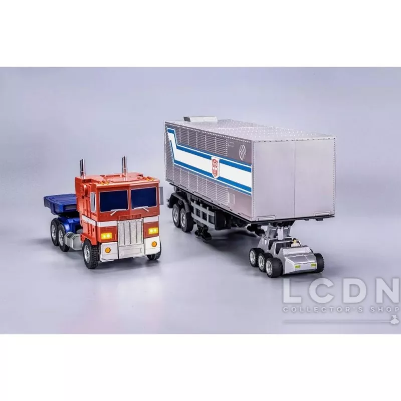 Transformers Action Figurine Robot Auto-Transformable Interactif Optimus Prime Flagship Trailer Kit 91cm