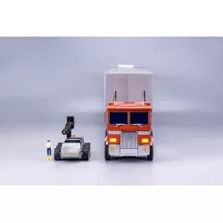 Transformers Action Figurine Robot Auto-Transformable Interactif Optimus Prime Flagship Trailer Kit 91cm
