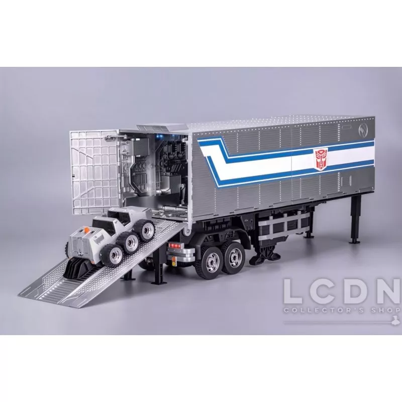 Transformers Action Figurine Robot Auto-Transformable Interactif Optimus Prime Flagship Trailer Kit 91cm