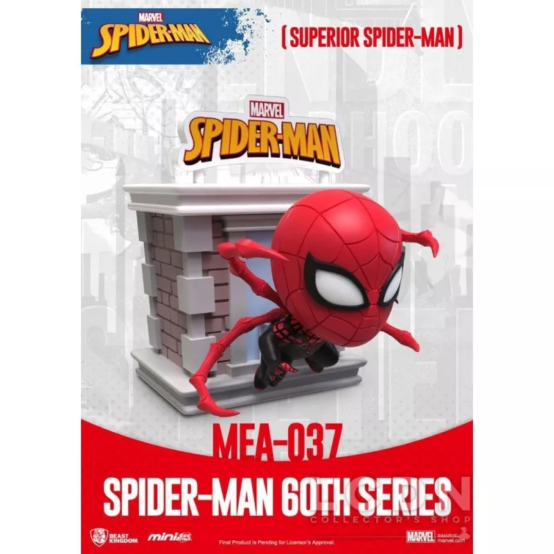 Marvel Spider-Man Pack de 6 Figurines Mini Egg Attack Spider-Man 60th Anniversary 8cm