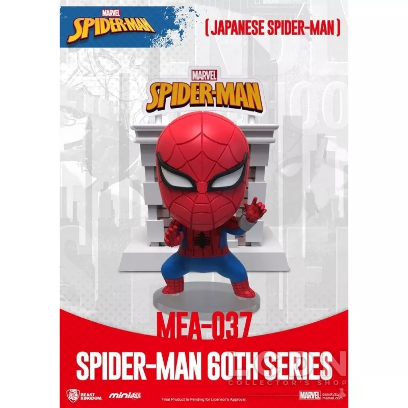 Marvel Spider-Man Pack de 6 Figurines Mini Egg Attack Spider-Man 60th Anniversary 8cm