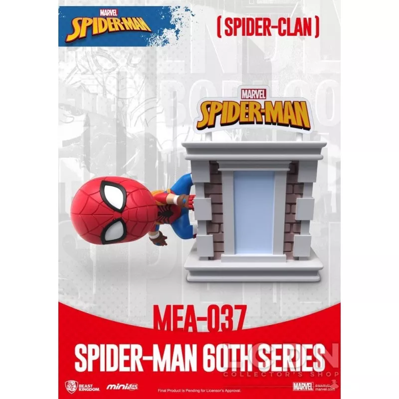 Marvel Spider-Man Pack de 6 Figurines Mini Egg Attack Spider-Man 60th Anniversary 8cm