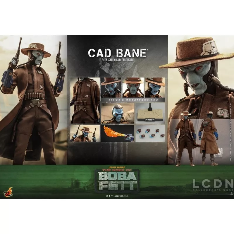 Hot Toys TMS079 Star Wars: The Book of Boba Fett Collectible Action Figurine 1/6 Cad Bane 34cm