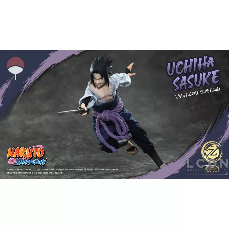 Naruto Shippuden Collectible Action Figurine 1/6 Sasuke Uchiha Zen Creations PAF003