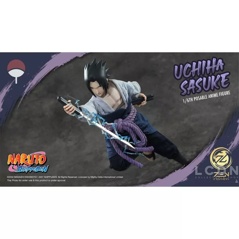 Naruto Shippuden Collectible Action Figurine 1/6 Sasuke Uchiha Zen Creations PAF003