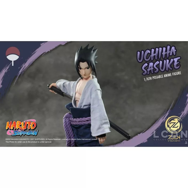 Naruto Shippuden Collectible Action Figurine 1/6 Sasuke Uchiha Zen Creations PAF003