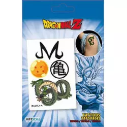 Dragon Ball Z 4-Pack Tattoos