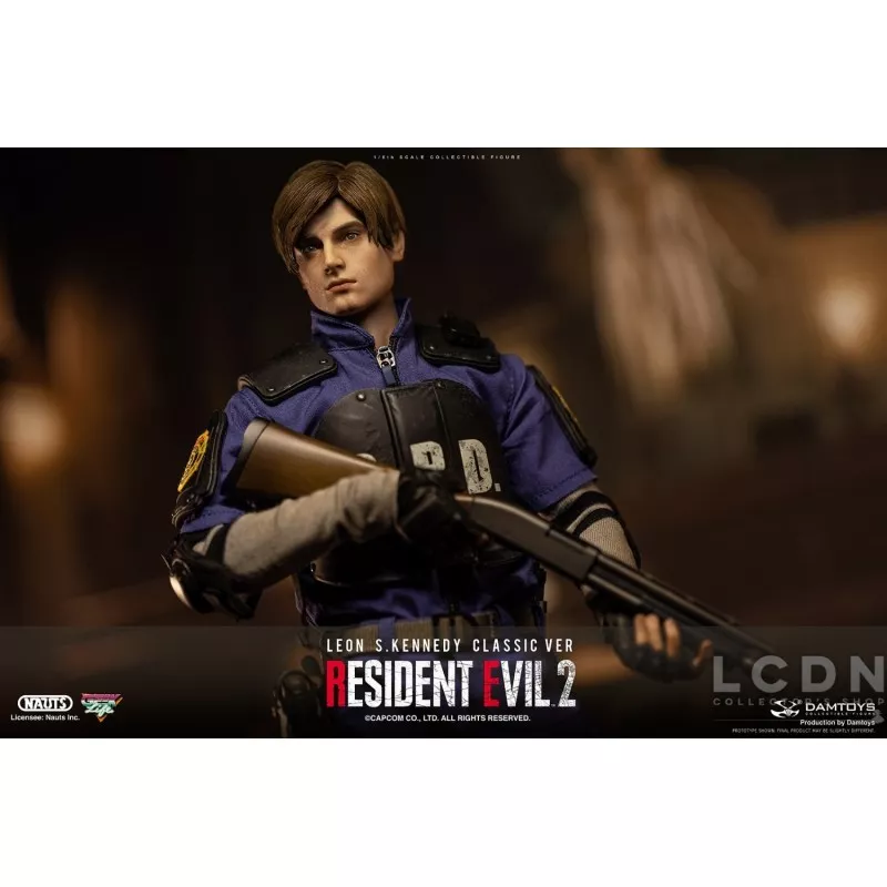 Resident Evil 2 Collectible Action Figure 1/6 Leon S. Kennedy Classic ver NAUTS x DAMTOYS DMS037
