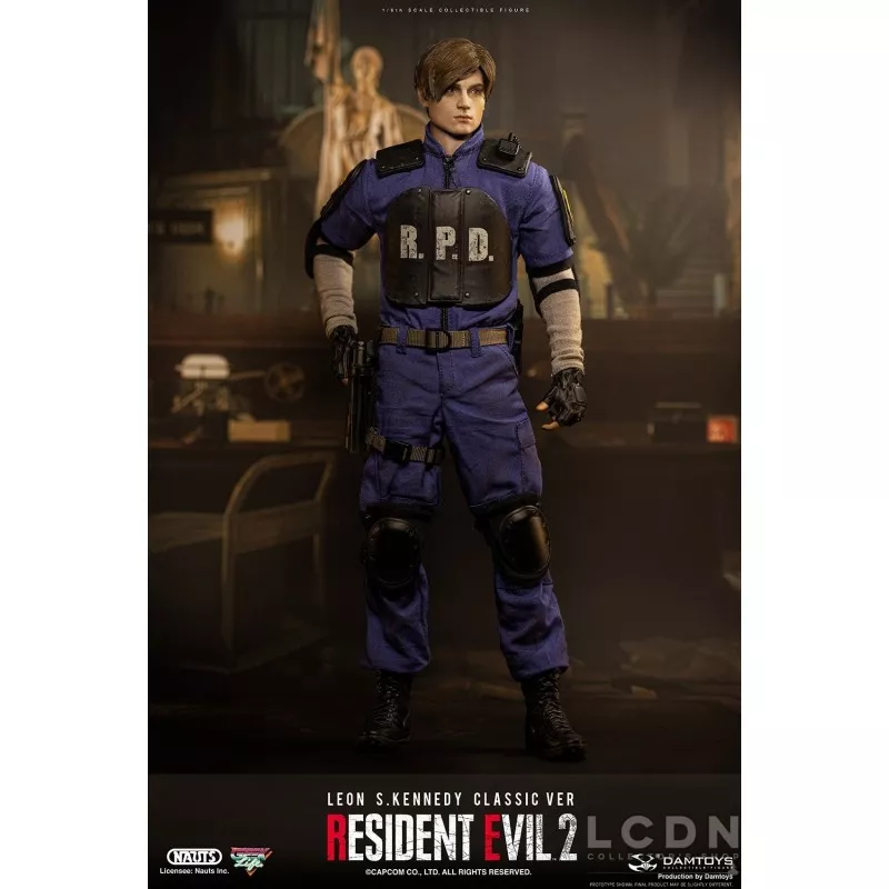 Resident Evil 2 Collectible Action Figure 1/6 Leon S. Kennedy Classic ver NAUTS x DAMTOYS DMS037