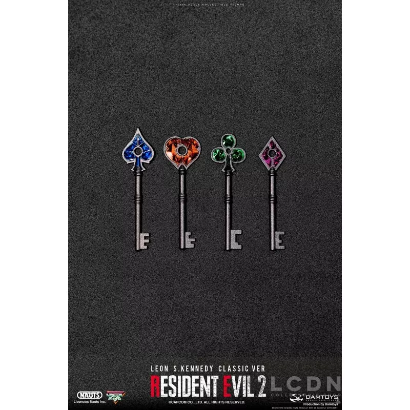 Resident Evil 2 Collectible Action Figure 1/6 Leon S. Kennedy Classic ver NAUTS x DAMTOYS DMS037