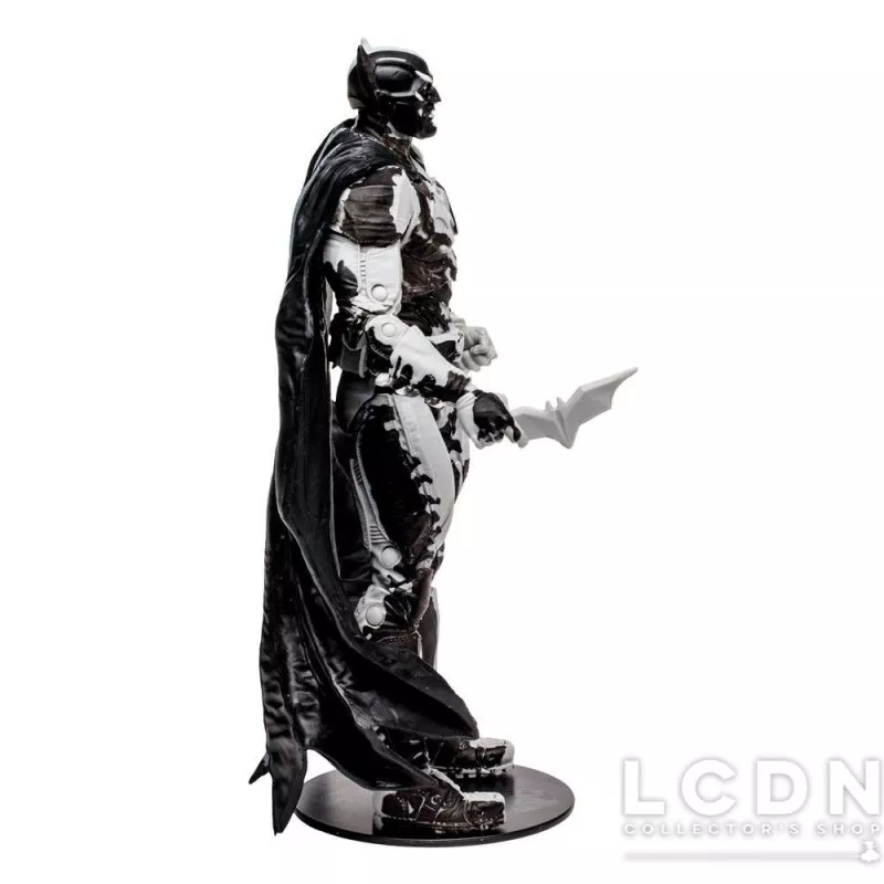 DC Direct Action Figurine &amp; Comic Book Black Adam Batman Line Art Variant (Gold Label) (SDCC) 18cm