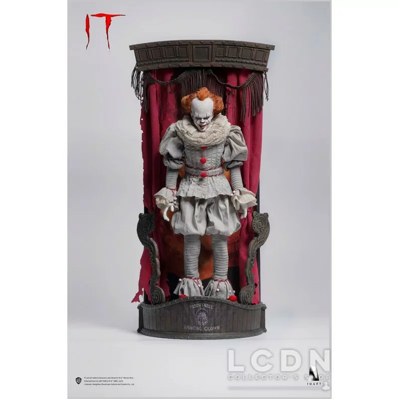 Ça (IT) Collectible Action Figurine 1/6 Pennywise Deluxe Edition Display Box Queen Studios × INART IA003D