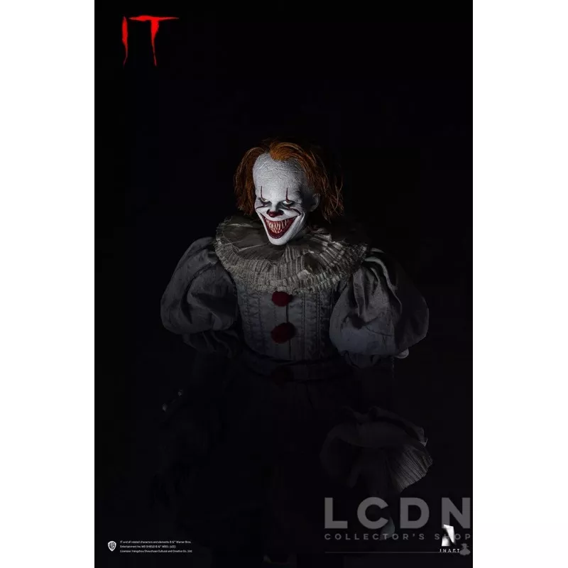 Ça (IT) Collectible Action Figurine 1/6 Pennywise Deluxe Edition Display Box Queen Studios × INART IA003D