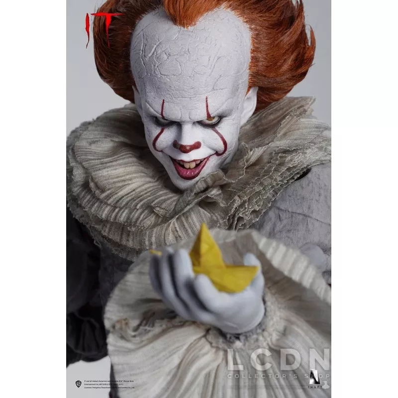 Ça (IT) Collectible Action Figurine 1/6 Pennywise Deluxe Edition Display Box Queen Studios × INART IA003D