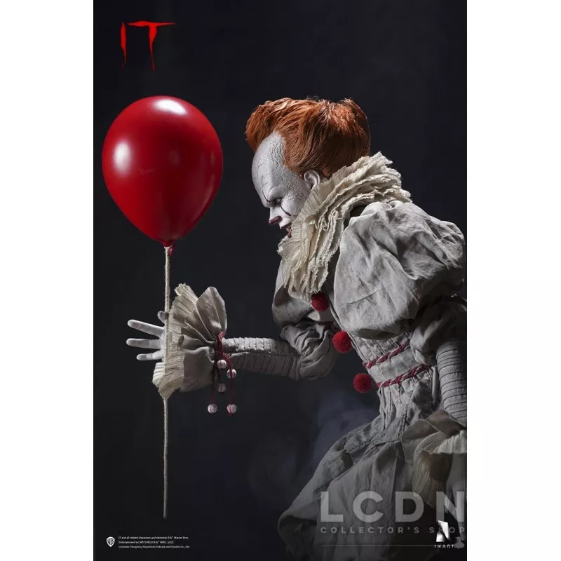 Ça (IT) Collectible Action Figurine 1/6 Pennywise Deluxe Edition Display Box Queen Studios × INART IA003D