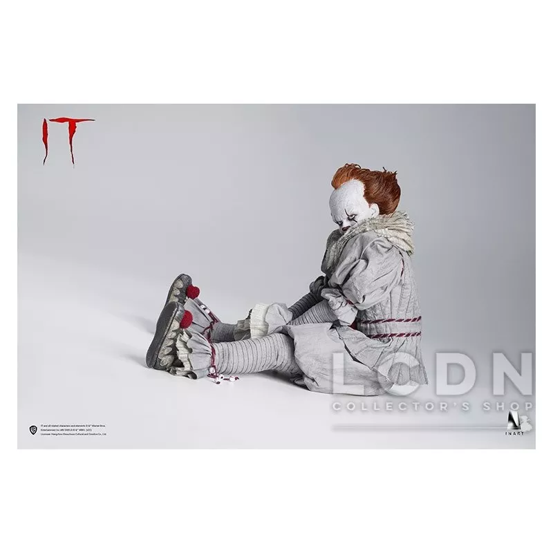 Ça (IT) Collectible Action Figurine 1/6 Pennywise Deluxe Edition Display Box Queen Studios × INART IA003D