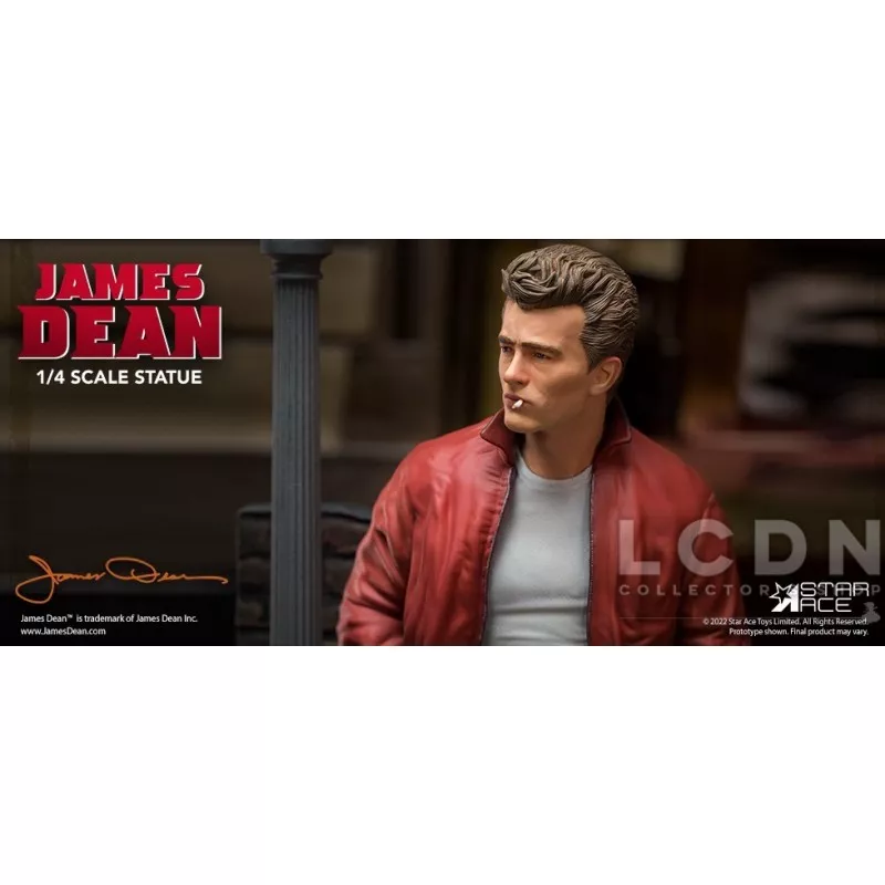 James dean red leather jacket hot sale