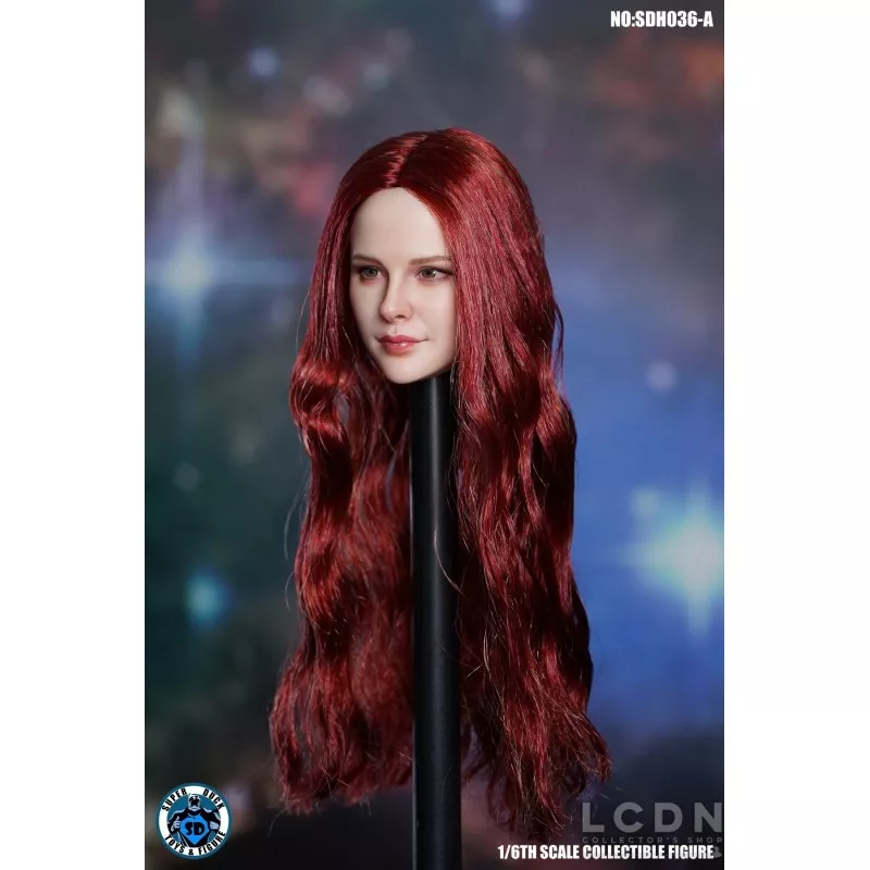 Tête Headsculpt 1/6 Chloë Red Long Hair Female SUPER DUCK SDH036-A