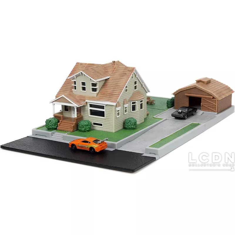 Fast &amp; Furious Nano Scene Dom Toretto&#039;s House Display Diorama 33668 Jada Toys