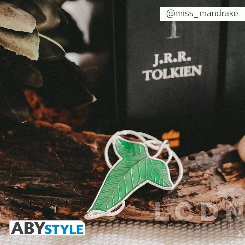 Le Seigneur des Anneaux (Lord of the Rings) Pin&#039;s 3D Feuille de la Lorien 4cm