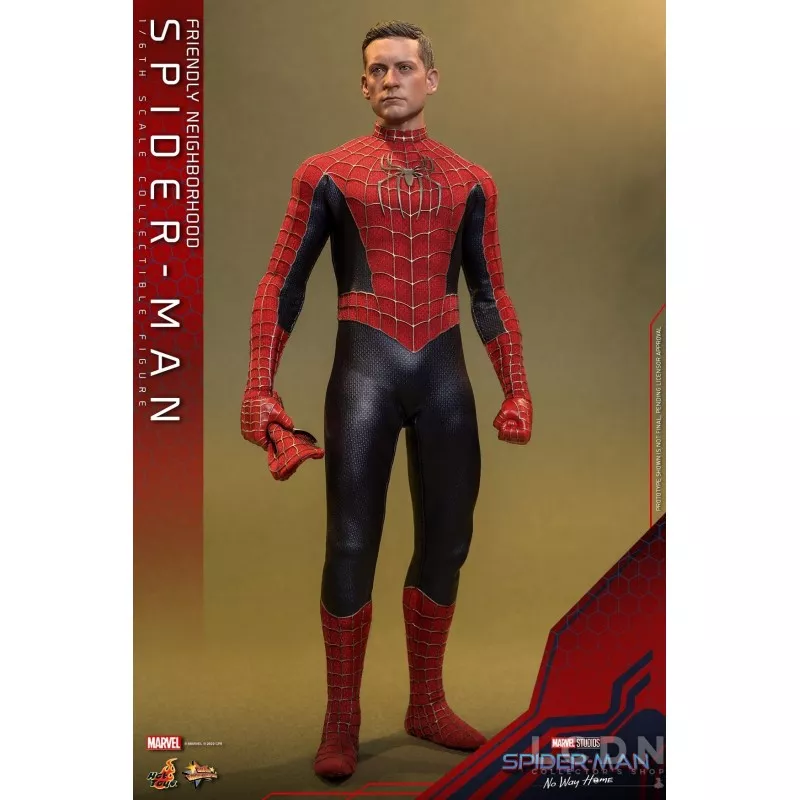 Hot Toys MMS661 Spider-Man: No Way Home Collectible Action Figurine 1/6 Friendly Neighborhood Spider-Man 30cm