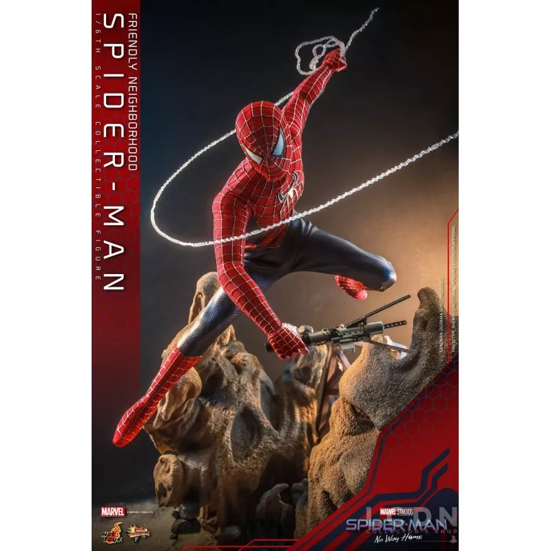 Hot Toys MMS661 Spider-Man: No Way Home Collectible Action Figurine 1/6 Friendly Neighborhood Spider-Man 30cm