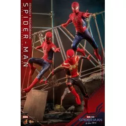 Hot Toys MMS661 Spider-Man: No Way Home Collectible Action Figurine 1/6 Friendly Neighborhood Spider-Man 30cm