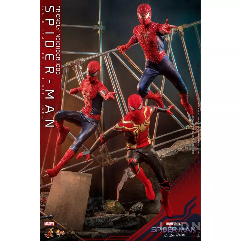 Hot Toys MMS661 Spider-Man: No Way Home Collectible Action Figurine 1/6 Friendly Neighborhood Spider-Man 30cm