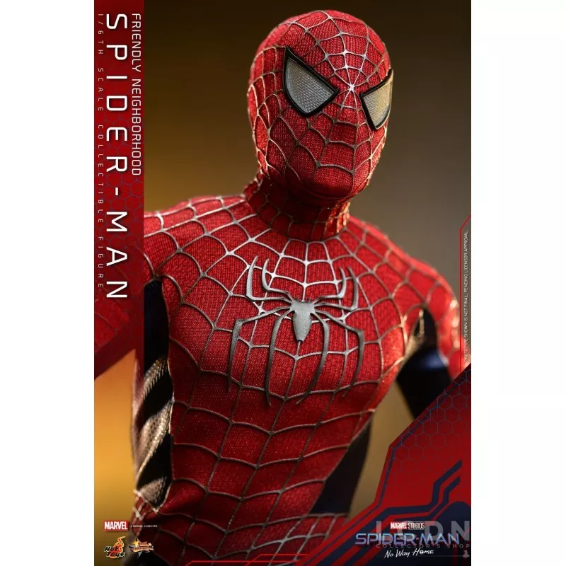 Hot Toys MMS661 Spider-Man: No Way Home Collectible Action Figurine 1/6 Friendly Neighborhood Spider-Man 30cm