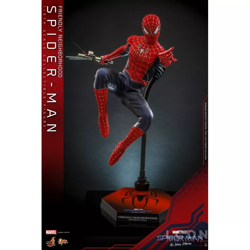 Hot Toys MMS661 Spider-Man: No Way Home Collectible Action Figurine 1/6 Friendly Neighborhood Spider-Man 30cm