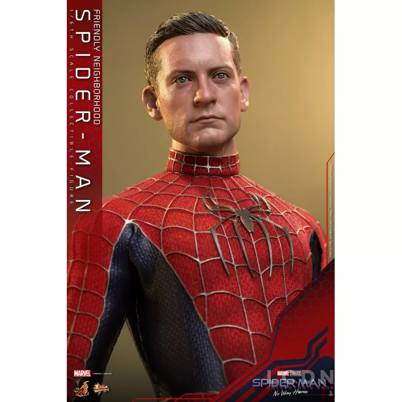 Hot Toys MMS661 Spider-Man: No Way Home Collectible Action Figurine 1/6 Friendly Neighborhood Spider-Man 30cm