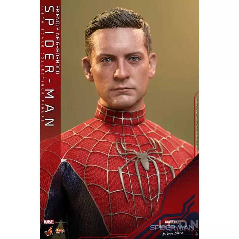 Hot Toys MMS661 Spider-Man: No Way Home Collectible Action Figurine 1/6 Friendly Neighborhood Spider-Man 30cm