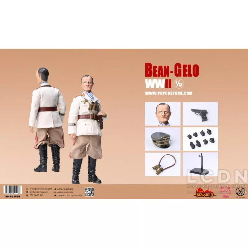 WWII Bean Gelo Action Figure 1/12 Desert Fox POPTOYS BGS-030 WWII Bean Gelo Action Figure 1/12 Desert Fox POPTOYS BGS-030
