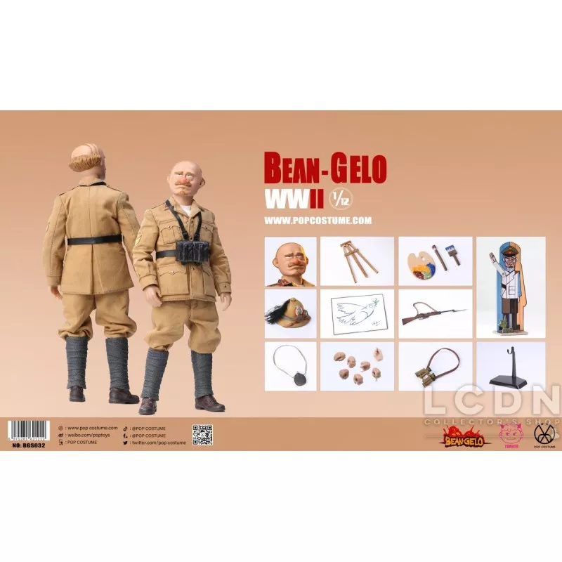 New 1/12 POPTOYS BGS-032 Bean Gelo WW2 Bruno Action Figure