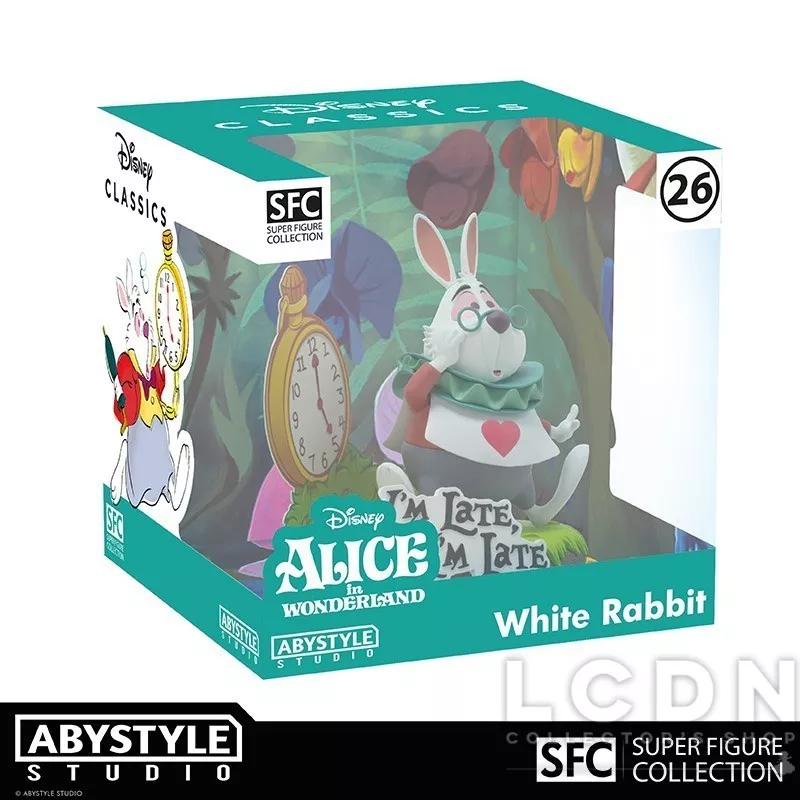 Disney Alice au Pays des Merveilles (Alice in Wonderlands) Figurine Lapin Blanc 10cm