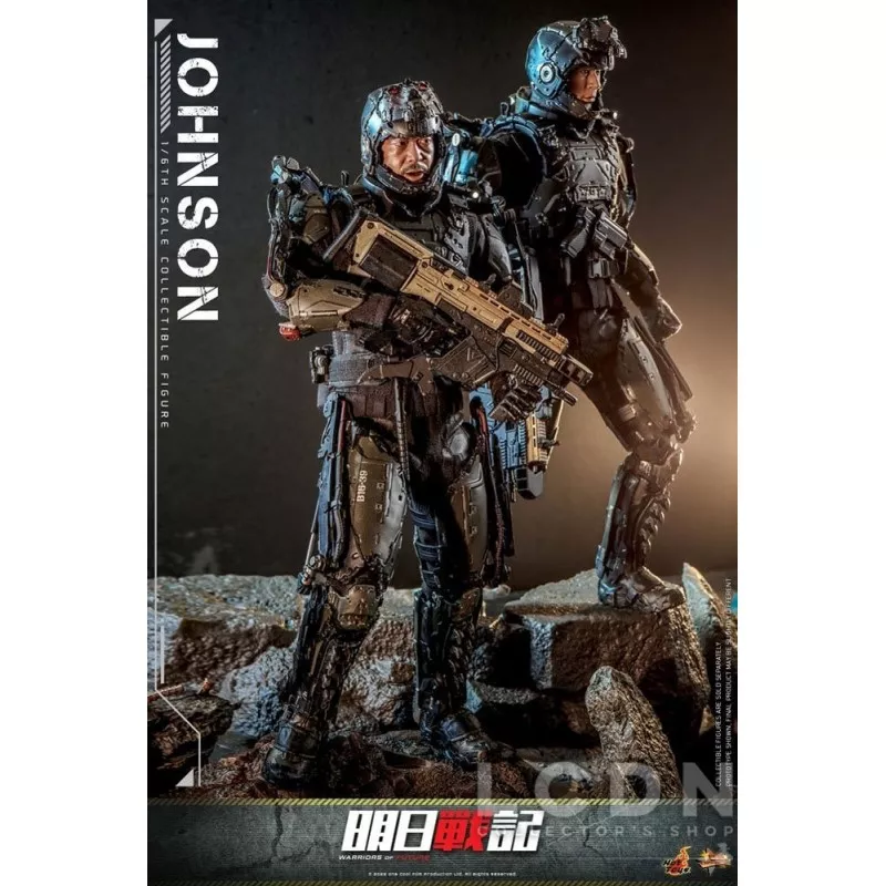 Hot Toys MMS668 Warriors of Future Collectible Action Figurine 1/6 Johnson 30cm