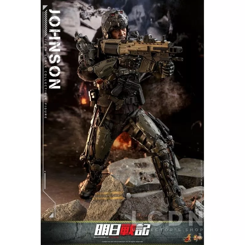Hot Toys MMS668 Warriors of Future Collectible Action Figurine 1/6 Johnson 30cm