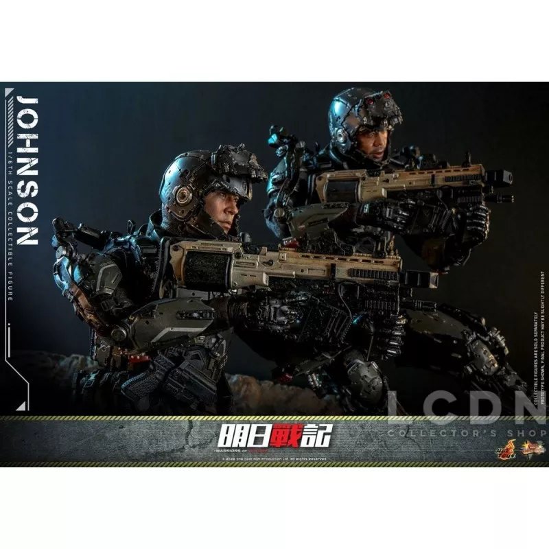 Hot Toys MMS668 Warriors of Future Collectible Action Figurine 1/6 Johnson 30cm