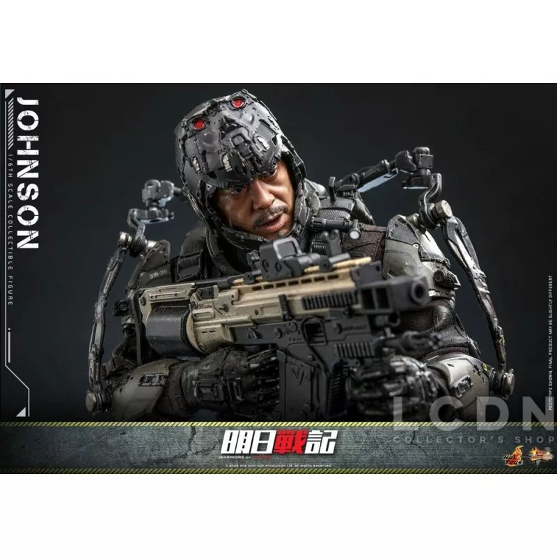 Hot Toys MMS668 Warriors of Future Collectible Action Figurine 1/6 Johnson 30cm