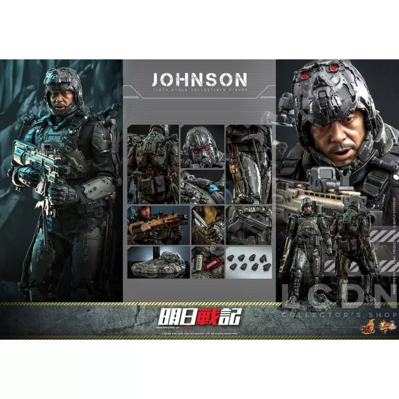 Hot Toys MMS668 Warriors of Future Collectible Action Figurine 1/6 Johnson 30cm