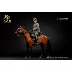 WWII German Battle Steed Brown Horse Figure 1/6 Alert Line AL100038A