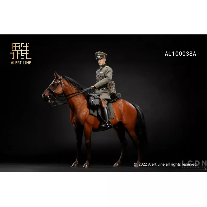 WWII German Battle Steed Brown Horse Figure 1/6 Alert Line WWII German Battle Steed Brown Horse Figure 1/6 Alert Line